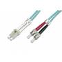 Digitus - LWL Patchkabel, Duplex, LC > ST Stecker, Multimode OM3