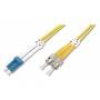 Digitus - DIGITUS LWL Patchkabel LC -> St 1.00m Singlemode Duplex OS2