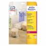 Avery - L7782 - Permanentklebeetiketten - klar - 38,1 x 63,5 mm - 525 Etikett(en) (25 Bogen x 21) (L7782-25)