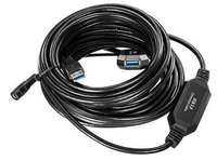 Microconnect - Microconnect USB3.0AAF10A cable USB 10 m USB A Macho Hembra Negro, Azul, Plata