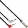 Inline - InLine 1m, 2x3.5mm/3.5mm 1m 2 x 3.5mm 3.5mm Black audio cable