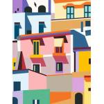 Ravensburger - CreArt Leinwand: Farbenfrohe Huser