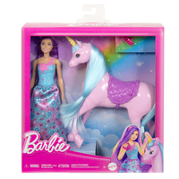 Barbie Fantasy Doll & Unicorn Toy Set 5