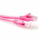 Act - Pink 15 meter U/UTP CAT6 patch cable snagless with RJ45 connectors. Cat6 u/utp snagless pk 15.00m (IS1815)