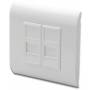 Digitus - DIGITUS Frontplatte Keystone 2xRJ45 franz.Typ reinwei