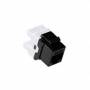 Act - CAT5E Keystone Jack unshielded punch down black. Type: C5E Black Keystone utp c5e punchdown bk (TD5012)