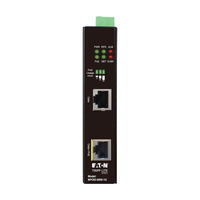 Eaton Powerware - Tripp Lite NPOEI-60W-1G Industrial Gigabit Ethernet PoE injector, 60W PoE++, 802.3bt, Midspan, -40℃ to +75℃, IP30 housing, Dual 24-57VDC , DIN rail, 1 Port