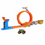 Hot Wheels - Monster Trucks 2-in-1 Loop & Flip Challenge, Rennbahn