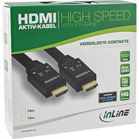 Inline - InLine 17515A 15m HDMI HDMI Black HDMI cable