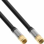 Inline - Premium SAT-Anschlusskabel - 4x geschirmt - 2x F-Stecker - >110dB - schwarz - 3m (69103P)