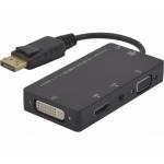 Exertis Connect - DisplayPort zu HDMI, DVI, VGA Konverter Wandelt Displayport zu HDMI , DVI oder zu einem VGA Signal um (EXC127377)
