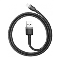 Baseus - Cafule - 1 m - Lightning - USB A - M�nnlich - M�nnlich - Schwarz - Grau (CALKLF-BG1)