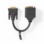 Nedis - N CCGP32951BK02 - Adapterkabel DVI-D Stecker> Buchse+ HDMI-Buchse 0.2 - Digital/Display/Video - 0,2 m (CCGP32951BK02)