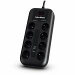 Cyber Power - CyberPower Tracer III P0820SUF0-FR Spannungsschutz 8 AC-Ausgnge 200 - 250 V Schwarz 1,8 m (P0820SUF0-FR)