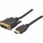 Exertis Connect - CUC Exertis Connect 127875 Videokabel-Adapter 2 m HDMI DVI Schwarz (127875)