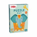 Haba - Puzzle 2 in 1 Elefant