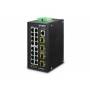 Planet - PLANET IGS-20040MT - Switch - managed - 16 x 10/100/1000 + 4 x Gigabit SFP - an DIN-Schiene montierbar, wandmontierbar - AC 24 V