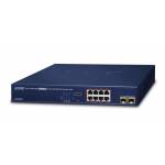 Planet - PLANET GS-4210-8P2S network switch Managed Gigabit Ethernet (10/100/1000) Power over Ethernet (PoE) 1U Blue