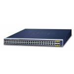 Planet Technology Corp. - PLANET 48-Port 10/100/1000T 802.3at PoE + 4-Port