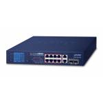Planet - PLANET FGSD-1022VHP - Switch - nicht verwaltet - 8 x 10/100 (PoE+) + 2 x Kombi-Gigabit-SFP - Desktop - PoE+ (FGSD-1022VHP)