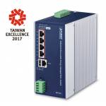 Planet - PLANET BSP-360 - Switch - verwaltet - 4 x 10/100/1000 (PoE+) + 1 x 10/100/1000 - an DIN-Schiene montierbar, wandmontierbar - PoE