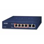 Planet - PLANET 4-Port 10/100TX 802.3at PoE + 2-Port 10/100TX (60W)