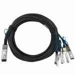  "Bluelan-BlueOptics 100G2X25GPD2M-LEG-BL InfiniBand/fibre optic cable 2 m QSFP 4xSFP28 Black-Bluelan-Hardware/Electronic"