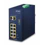Planet Technology Corp. - IGS-1020PTF - Switch - unmanaged - 8 x 10/100/1000 (PoE+)