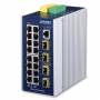 Planet Technology Corp. - PLANET Industrial L3+ 16-Port 1000T + 4Port 1000X SFP
