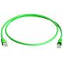 Telegrtner - Patchkabel, Kat.6A (tief), S/FTP, 3.0 m, grn halogenfrei, Folienpaar- und Gesamtgeflechtschirmung, - 1 Stck (L00002A