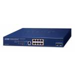 Planet Technology Corp. - PLANET Layer 3 - 8-Port 2.5GBASE-T Managed L3 2.5G Ethernet (100/1000/2500) Power over Ethernet (PoE) 1U Blau (MGS-6311-8P2X)