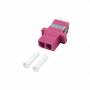 Act - Fiber optic LC-LC duplex adapter multimode OM4. Connectors: LC/LC Lc duplex adapter om4 violet (EA9006)