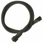 Nanoxia - Kabel 3-Pin Verlngerung, 30 cm, schwarz