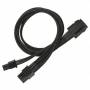 Nanoxia - Kabel PCI-E 6- auf 6+2-Pin, 30 cm, Single, schwarz