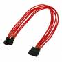Nanoxia - Kabel 4-Pin auf 2 x 3-Pin, Single, 30 cm, rot