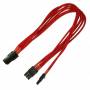 Nanoxia - Kabel PCI-E 6- auf 6+2-Pin, 30 cm, Single, rot