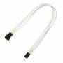 Nanoxia - Kabel 3-Pin Verlngerung, 30 cm, Single, wei