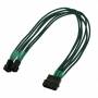 Nanoxia - Kabel 4-Pin auf 2 x 3-Pin, Single, 30 cm, grn