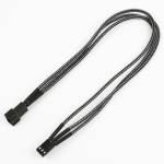 Nanoxia - Kabel 3-Pin Verlngerung, 30 cm, Single, carbon