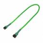 Nanoxia - Kabel 3-Pin Verlngerung, 60 cm, neon-grn