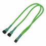 Nanoxia - Kabel 3-Pin Y-Kabel, 60 cm, neon-grn