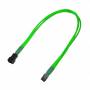 Nanoxia - Kabel 3-Pin Verlngerung, 30 cm, Single, neon-grn