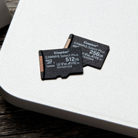 Kingston 256gb Micsdxc Canvas Select Plus 100r A1 C10 Card +  7