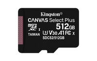 Kingston 512gb Micsdxc Canvas Select Plus 100r A1 C10 Card +  2