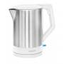 Clatronic - Bomann WKS 3002 CB tetera elctrica 1,5 L Acero inoxidable, Blanco 2200 W