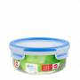 Emsa - CLIP & CLOSE Frischhaltedose 0,85 Liter (transparent/blau, rund,  16,7cm)
