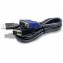 Trendnet - Trendnet 1.8m USB/VGA cble kvm Noir 1,8 m