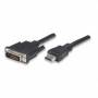 Techly - HDMI zu DVI-D Kabel 1m schwarz