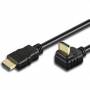 Techly - HDMI Kabel High Speed mit Ethernet gewinkelt 1m sw