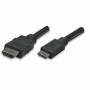 Techly - HDMI kabel High Speed mit Ethernet-Mini HDMI, 3m sw.